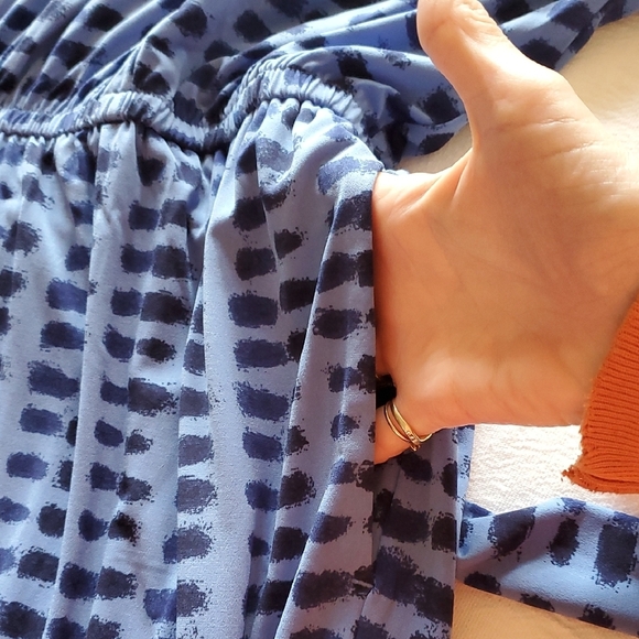 Lane Bryant Perfect Kimino Sleeve V-Neck Jersey Patterned Sz. 18/20 Jumpsuit NWT - Picture 7 of 16